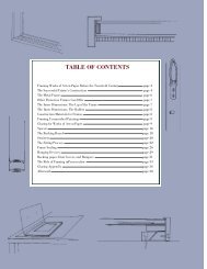 TABLE OF CONTENTS - Picture Framing Magazine