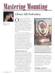 Chinese Silk Embroidery - Picture Framing Magazine