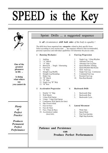 T&F Sprint Drills