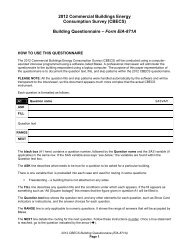 paper representation of the questionnaire - EIA