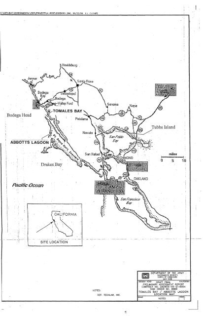 Tomales Bay Abbotts Lagoon Bombing Range ... - Corpsfuds.org