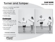 SPARK PE Jump Rope Partner Skill Cards
