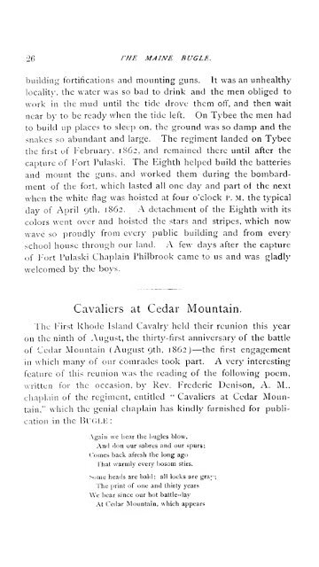 The Maine bugle ... campaign; 1-5 Jan. 1894-Oct. 1898 - Maine.gov