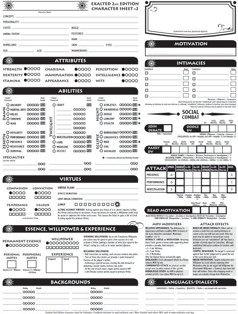 Solar Character Sheet v2.4 - Voidstate