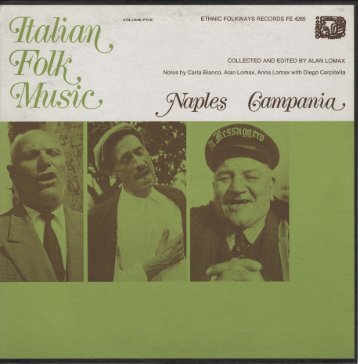 ITALIAN FOLK MUSIC Naples Campania