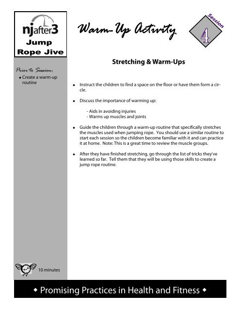 Jump Rope Jive Guide - NJ After 3