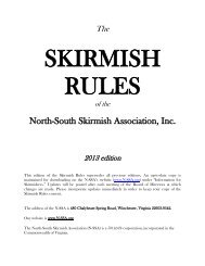 January 2013 - The North-South Skirmish Association, Inc.