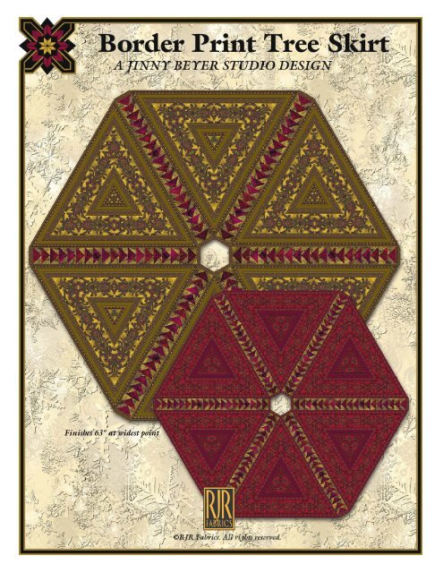 Border Print Tree Skirt Pattern - Download - Jinny Beyer Studio