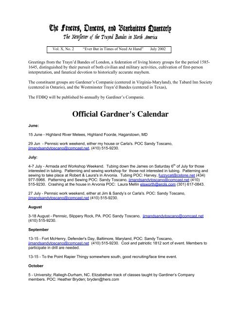 Official Gardner's Calendar - Gardiner's Company