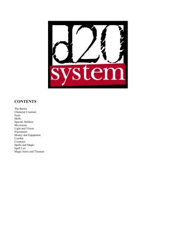 D20 System - UCI Webfiles