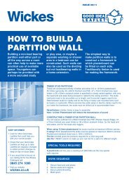 HOW TO BUILD A PARTITION WALL - Wickes