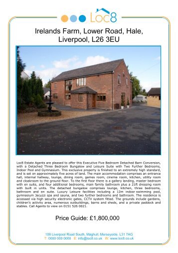 Irelands Farm, Lower Road, Hale, Liverpool, L26 3EU - Expert Agent