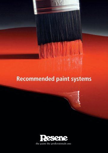 Resene Paints Recommended Paint Systems
