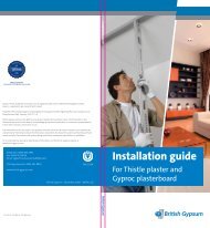Maxiboard Ceiling Suspended From An British Gypsum Mf Grid