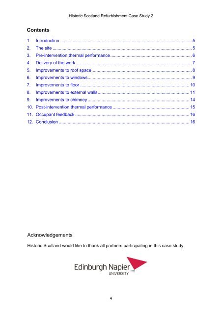 Historic Scotland Refurbishment Case Study 2