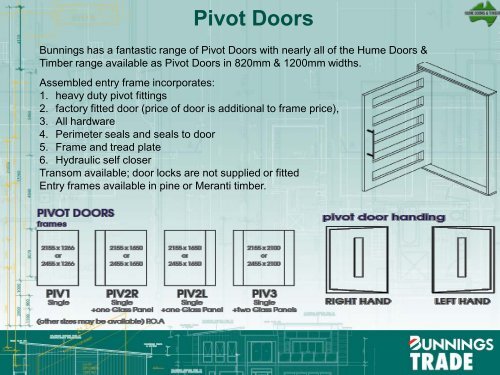 Hume Pivot Door