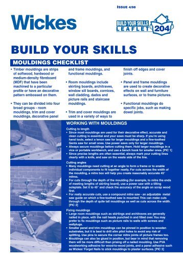 Build your skills - Wickes