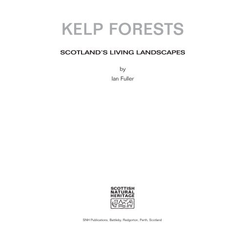 Kelp Forests - Scottish Natural Heritage