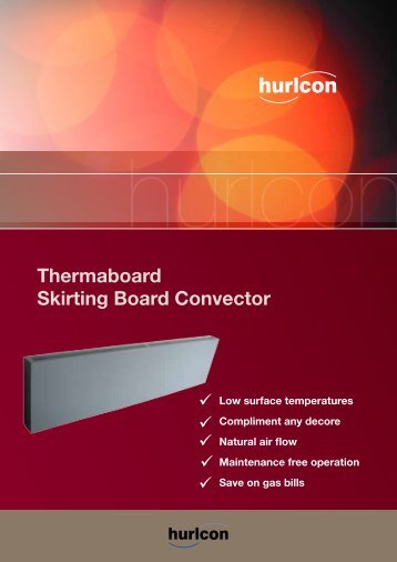 Thermaboard Skirting Board Convector - Aquaclear