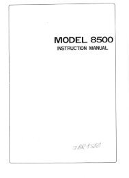 MODEL 8500 - Riccar
