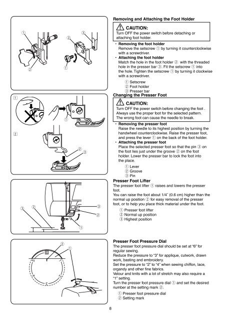 INSTRUCTION BOOK - Janome