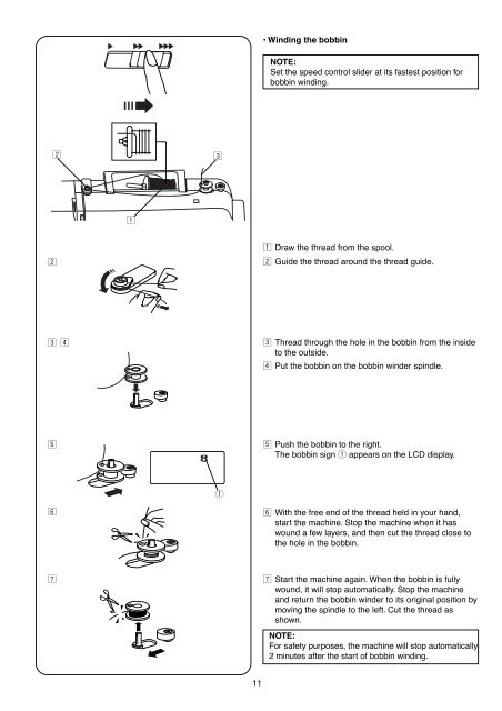 INSTRUCTION BOOK - Janome