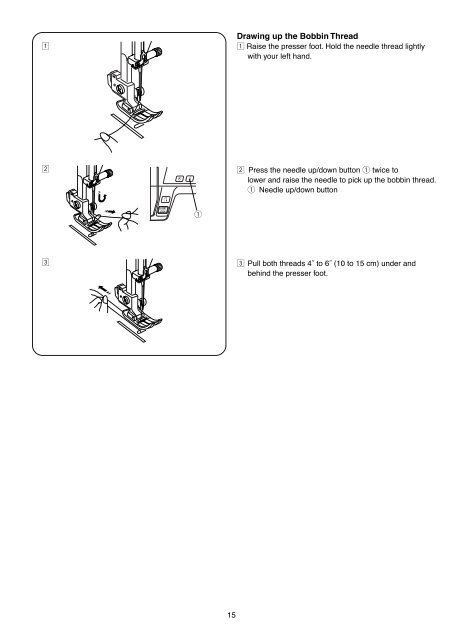 INSTRUCTION BOOK - Janome