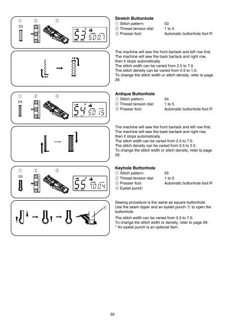 INSTRUCTION BOOK - Janome