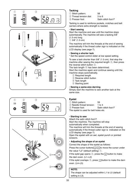 INSTRUCTION BOOK - Janome