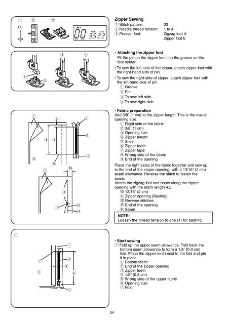 INSTRUCTION BOOK - Janome