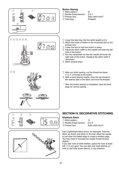 INSTRUCTION BOOK - Janome