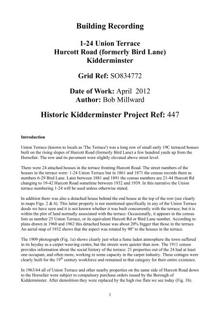 447 Union Terrace V30 Kidderminster Civic Society