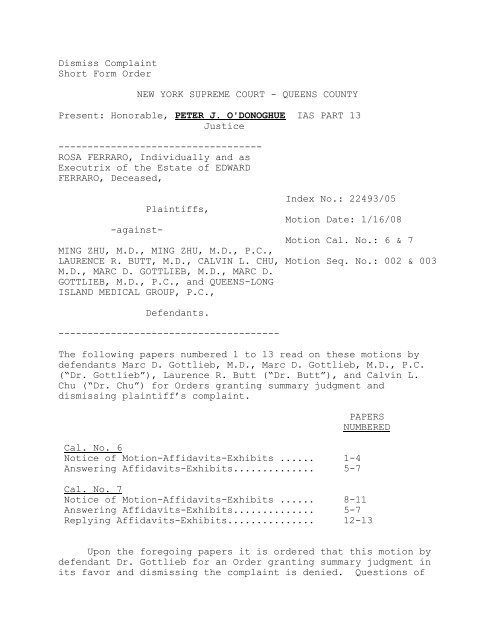 Queens Supreme Court Matrimonial Pc Part bmpcparte Queens Supreme Court Matrimonial Pc Part bmpcparte