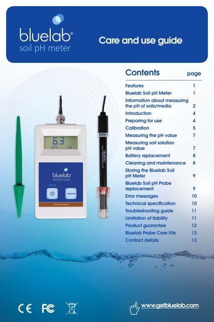 Bluelab Soil pH Meter Manual