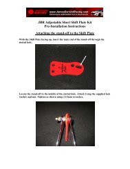 JBR Adjustable Short Shift Plate Kit Pre-Installation Instructions ...