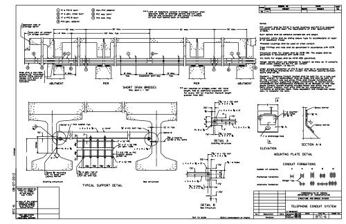 SHORT SPAN BRIDGES CONDUIT FORMATIONS A A ELEVATION ...