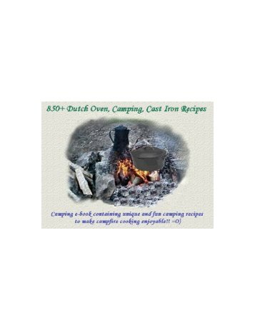 Dutch Oven Camping Recipes – 850+