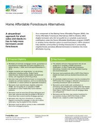 Home Affordable Foreclosure Alternatives - Freddie Mac