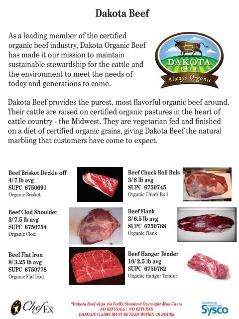 Meat Suppliers - Sysco