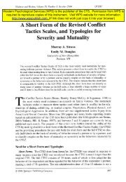 Short Form of the Revised Conflict Tactics Scales - pubpages ...