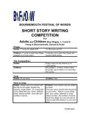 SHORT STORY WRITING COMPETITION