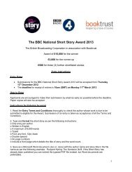 Download the BBC National Short Story Award 2013 - Booktrust