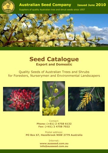 Ausseed Catalogue 2010 - Australian Seed Company