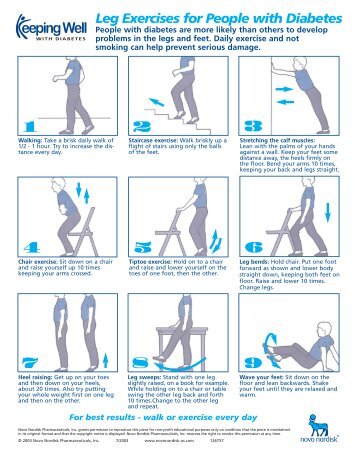 Leg Exercises for People with Diabetes