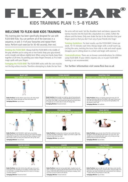 Kids Training Plan 1 5 8 Years Flexi