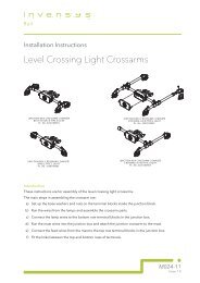 Level Crossing Light Crossarms - Invensys Rail