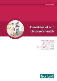 Guardians of our children's health - The Tearfund International ...