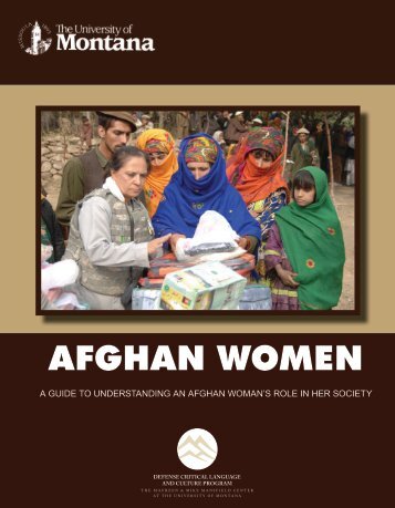 AFGHAN WOMEN - The University of Montana