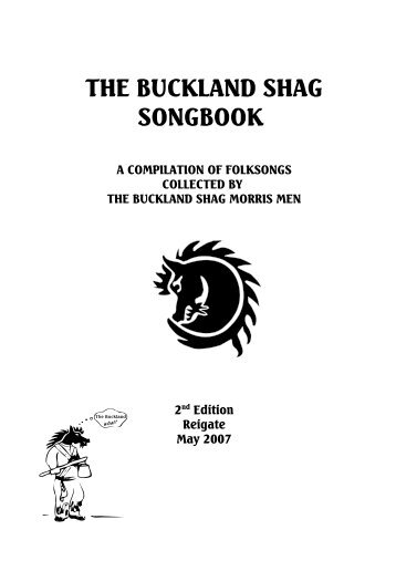 THE BUCKLAND SHAG SONGBOOK - Perth Morris Men