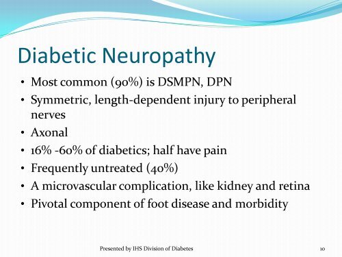 What's New in Diabetic Neuropathy?